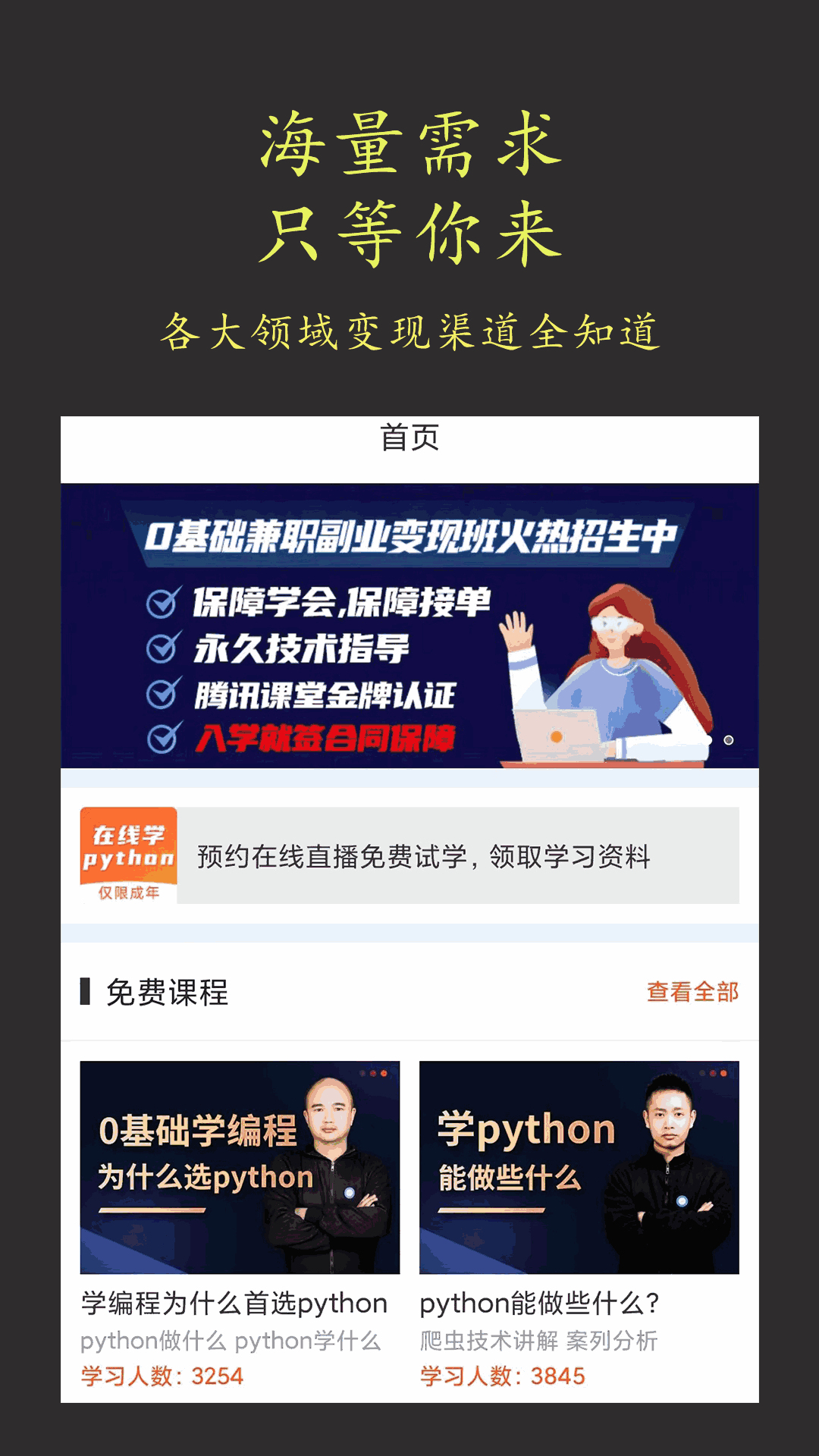 在线学python